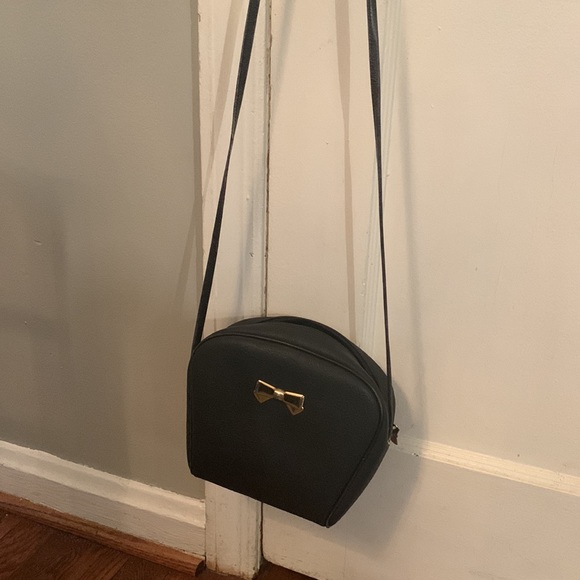 Nina Ricci Black shoulder bag with pretty bow accent and NR patterned - Picture 3 of 6